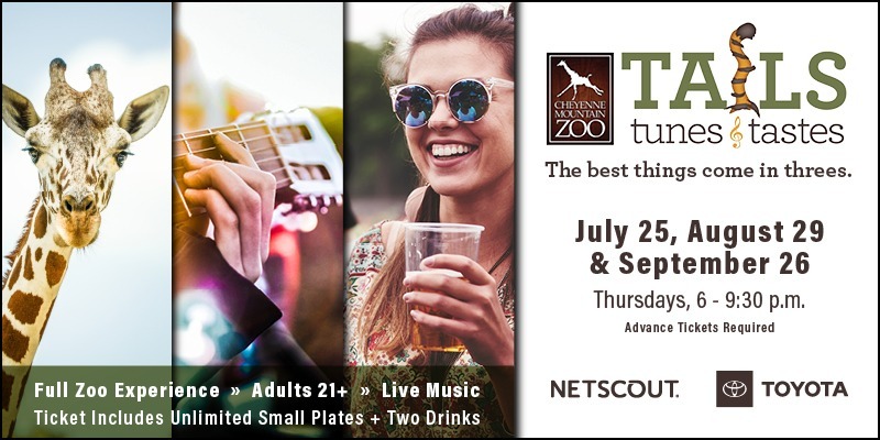 Join us for Tails, Tunes & Tastes, July 25, August 29 & September 26, 2024.