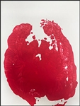 Timbili hoofprint on canvas 4 8x10