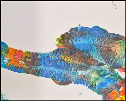 Borneon Python "Puddles," painting 4 8x10