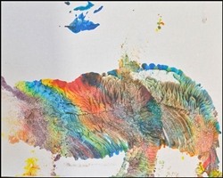 Borneon Python "Puddles," painting 5 8x10