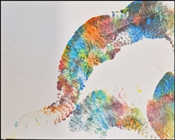 Borneon Python "Puddles," painting 6 8x10