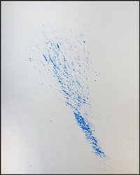 African Lion "Abuto," tail painting 5 9x12